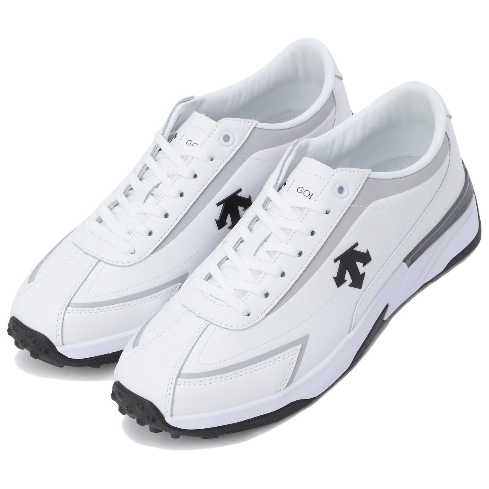 DESCENTE Chron Slip Resistant Abrasion Resistant Slip Resistant Abrasion Resistant Low top Golf Shoes Unisex White