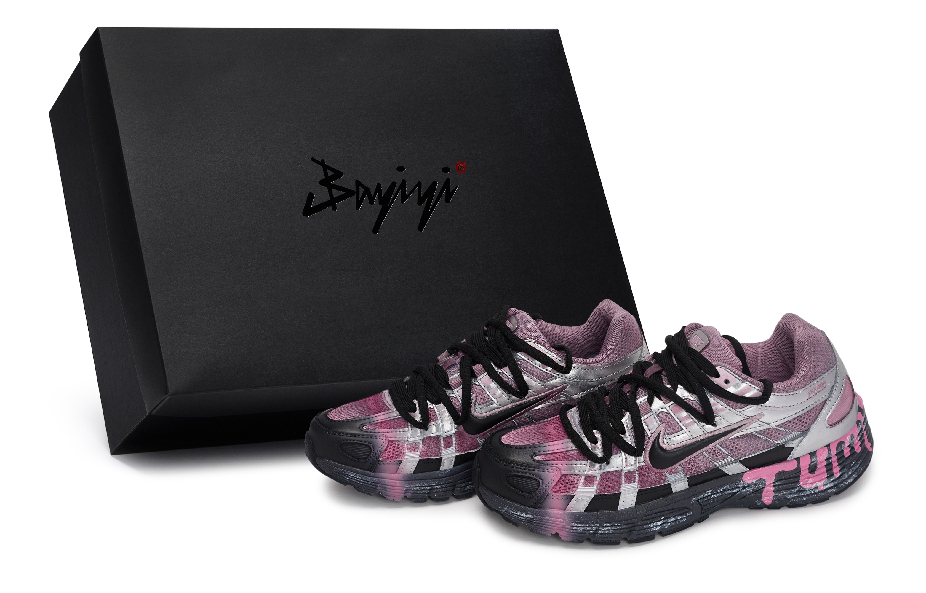 Nike P 6000 Low top Running Shoes Women’s Black Silver Pink