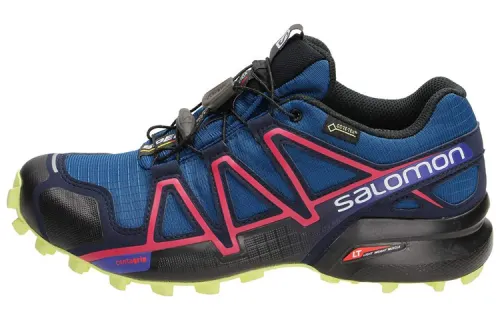 SALOMON CROSS Slip Resistant, Abrasion Resistant, Breathable Low top Outdoor Shoes Women's Blue Black