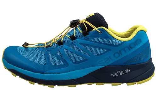 SALOMON Sense Ride 4 Low top Outdoor Shoes Men's Blue Yellow
