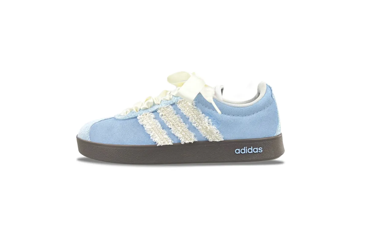Adidas VL COURT 2.0 Slip Resistant Abrasion Resistant Low top Skateboard Shoes Unisex Blue
