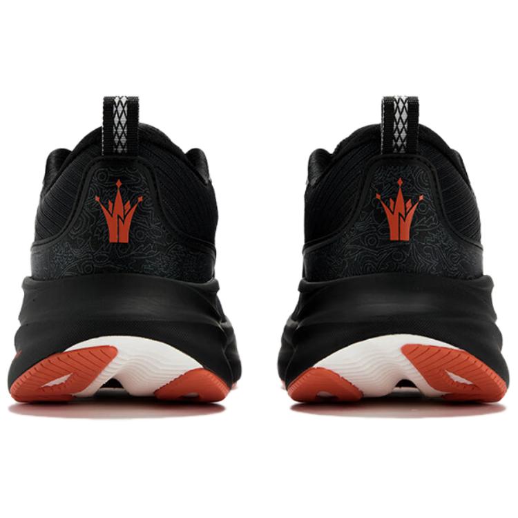 361° Abrasion Resistant Breathable Rebound Low top Running Shoes Men’s Black Orange