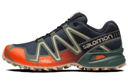 SALOMON Speedcross 3 Mood Indigo Balsam Green Red Orange