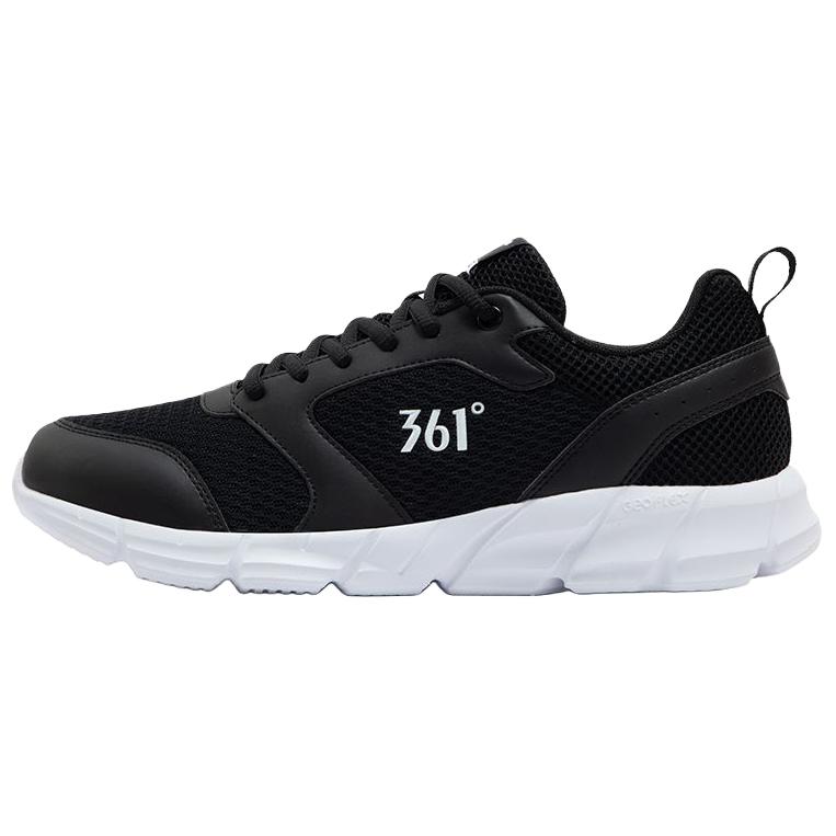361° Low top Casual Training Long Distance Running Shoes Men’s Black White