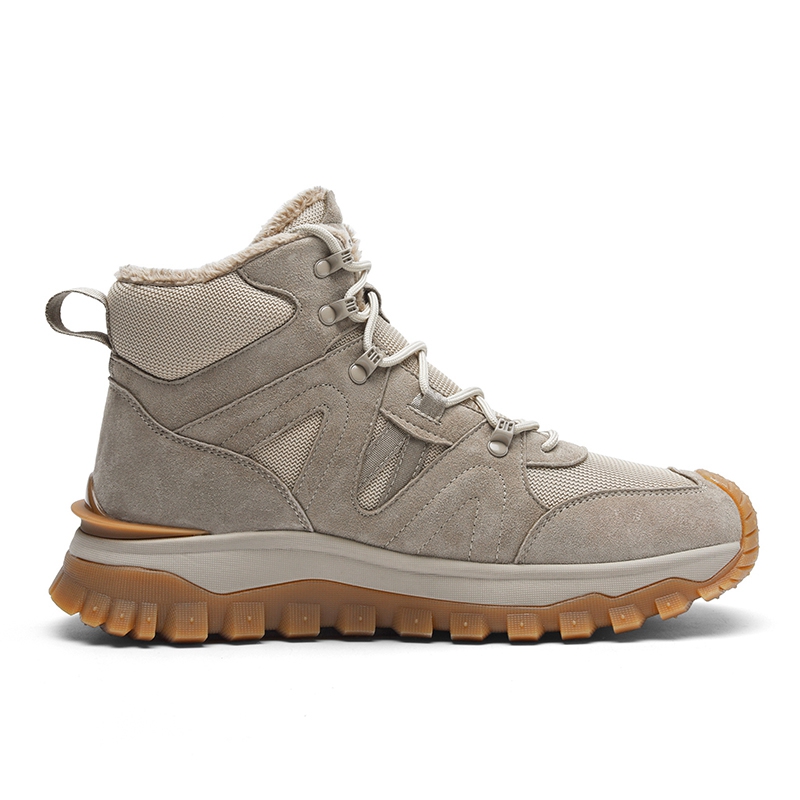 JEEP SPIRIT Cushioning Abrasion Resistant Waterproof Coverage Thermal Height Increasing High top Outdoor Shoes Men’s