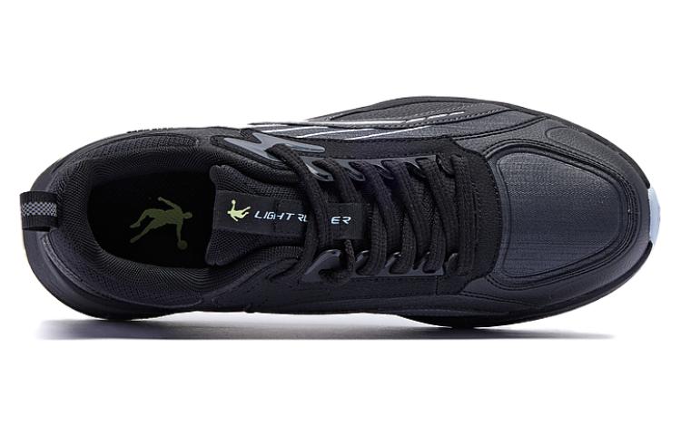 QIAODAN Cushioning Abrasion Resistant Slip Resistant Low top Running Shoes Men’s Black Gray