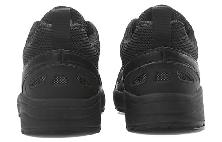 PEAK Textile, Synthetic Leather Slip Resistant Abrasion Resistant Low top Running Shoes Men’s Black