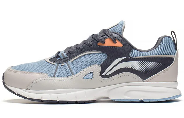 Li Ning Comfortable Cushioning Slip Resistant Abrasion Resistant Breathable Lightweight Low top Running Shoes Men's