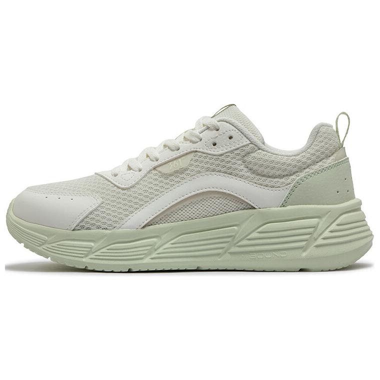 361° Blade Breathable Lightweight Height Increasing Low top Casual Running Shoes Women’s White Green