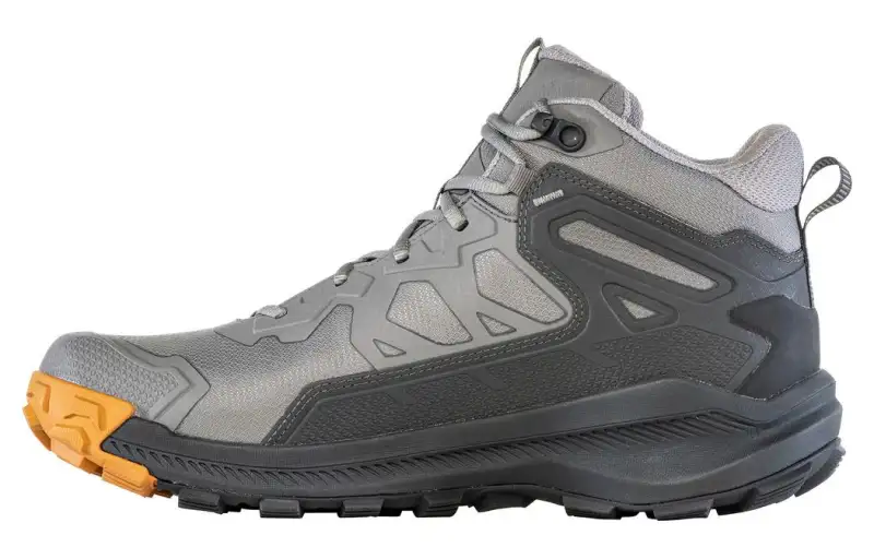 Oboz Footwear Katabatic Waterproof Comfortable Cushioning, Wear Resistant Mid top Outdoor Shoes Men's Gray