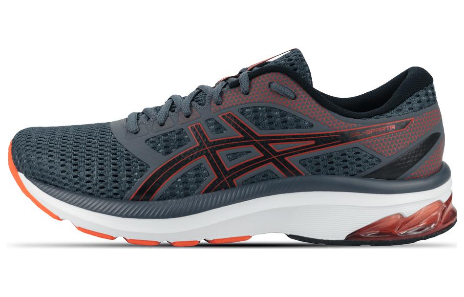Asics Gel Sparta Mesh Abrasion Resistant Breathable Low top Running Shoes Men's Gray Red Black