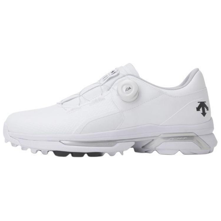 DESCENTE ACMT PRO Slip Resistant Abrasion Resistant Slip Resistant Abrasion Resistant Low top Golf Shoes Unisex White