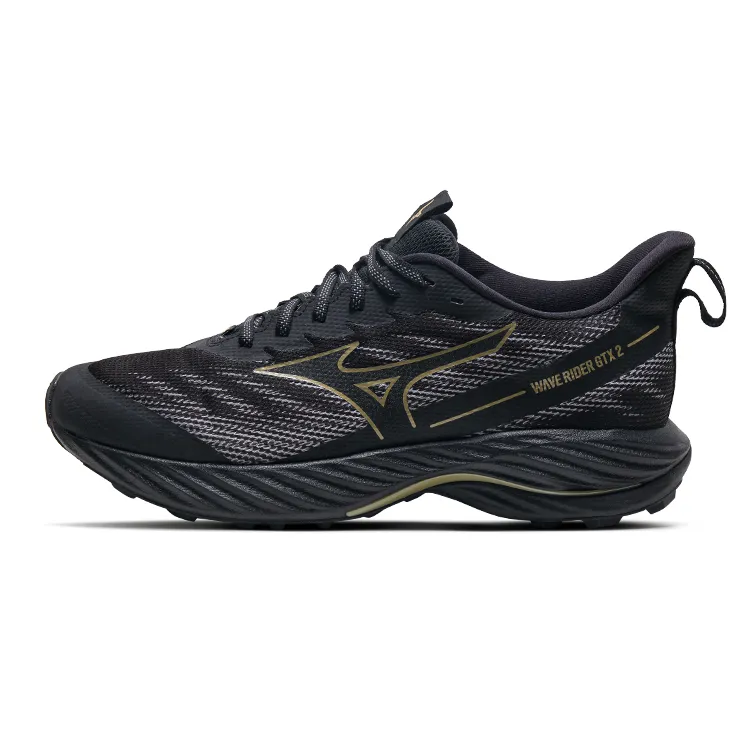 Mizuno Low-top Running Shoes Unisex Black Gold