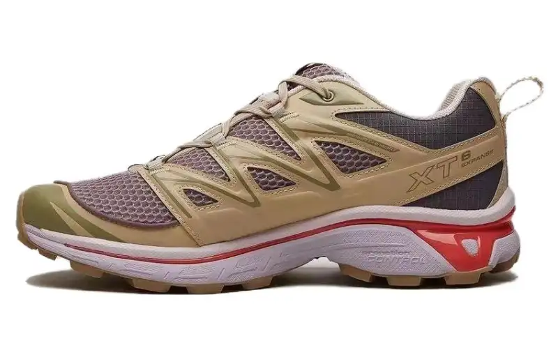 SALOMON x SIZE XT 6 Cushioning Low top Outdoor Shoes Men's Yellow Red Gray