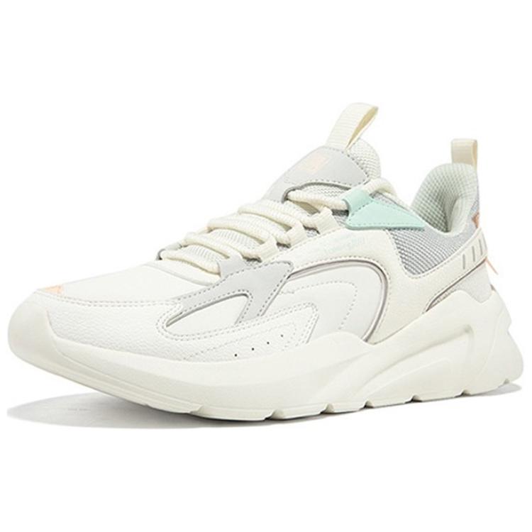 Erke Cushioning Slip Resistant Abrasion Resistant Low top Running Shoes Women’s White Gray