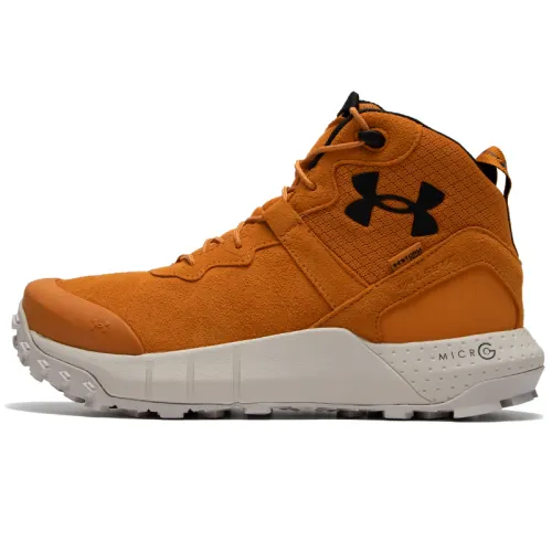 Under Armour Men's Ua Micro G Valsetz Trek Mid Leather Waterproof Tactical Boots 'Honey Orange'