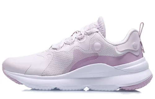 Li Ning Comfortable Low top Running Shoes Women's Pink Purple