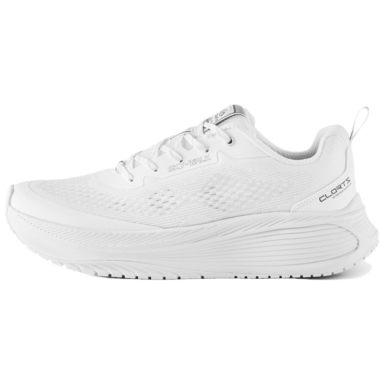 CLORTS Running Shoes Unisex Low Top White, Black