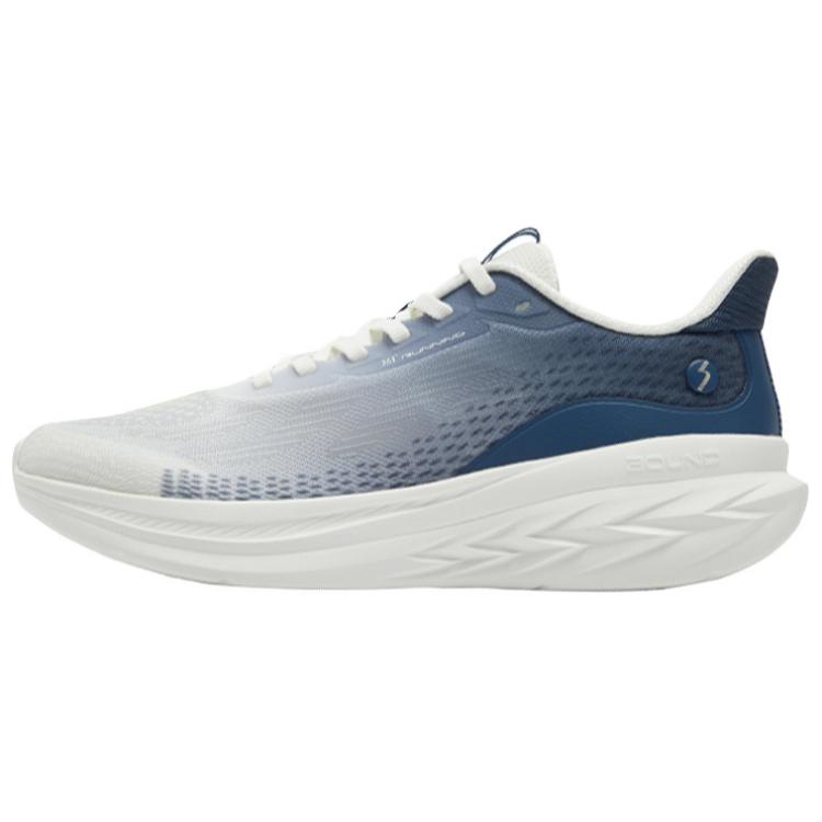 361° Flying Feather 3.0 Slip Resistant Abrasion Resistant Low top Sprint Running Shoes Men’s White Blue