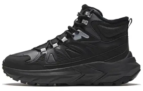 Anta High top Cushioning, Wear Resistant Outdoor Shoes Women's Black