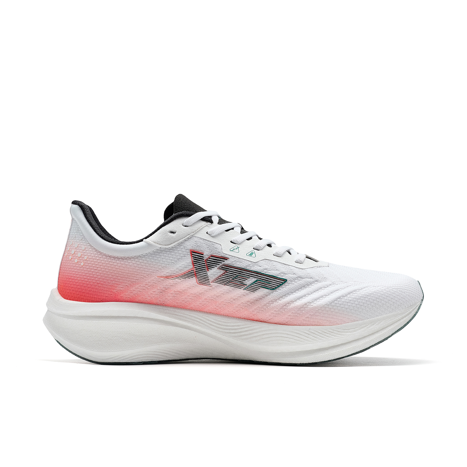 XTEP 260x260X 1.0 Anti-Slip Wear-Resistant Low-Top Running Shoes Men’s Classic White/Laser Red/Black