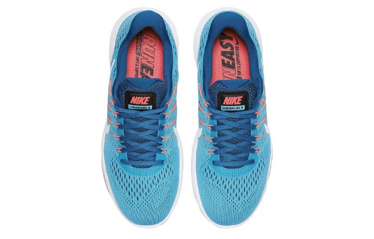 Женские кроссовки Nike Lunarglide 8 (синие) — Синий — фото 4