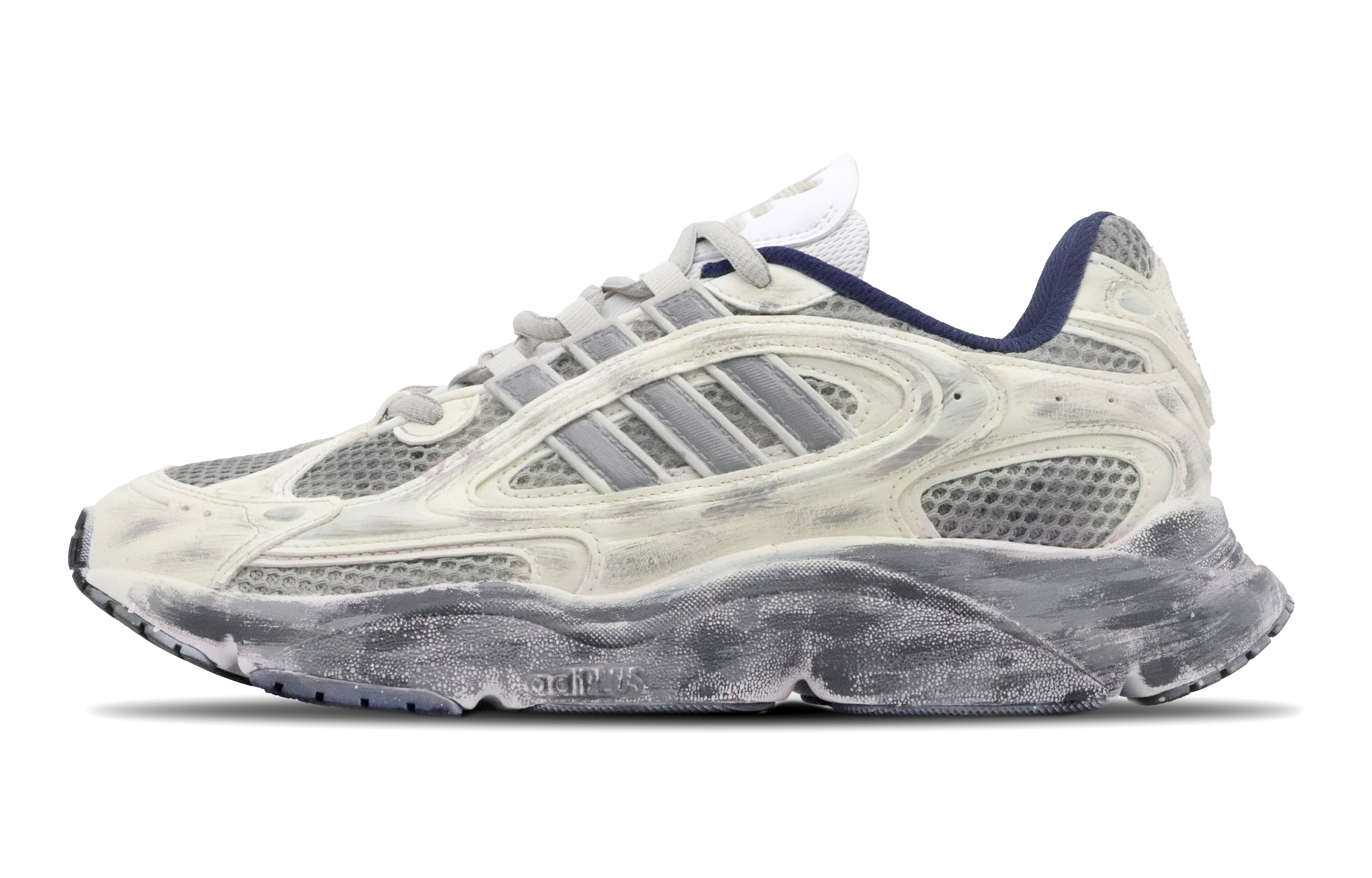 Adidas Originals Ozmillen Slip Resistant Abrasion Resistant Low top Running Shoes Unisex Cement Custard