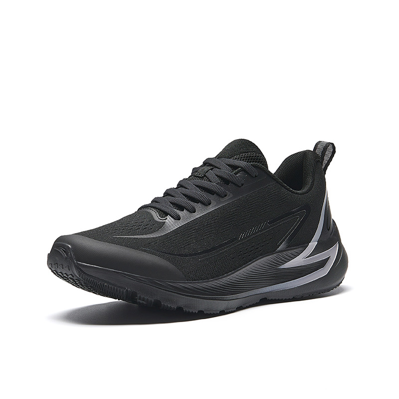Anta Lightweight Cushioning Slip Resistant Low top Running Shoes Men’s Black Gray