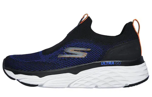Skechers Max Cushioning Running Shoes Men's Low Top Black/Blue