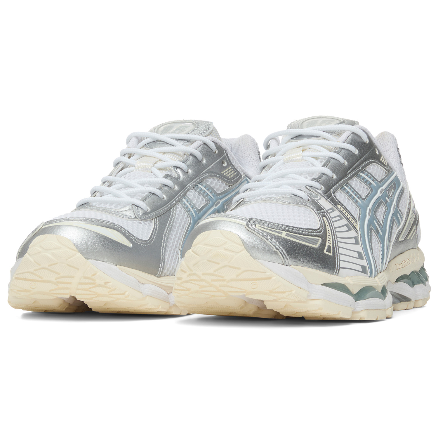 ASICS GEL Kayano 12.1 Low top Casual City Commuting Running Shoes Unisex White Silver Blue