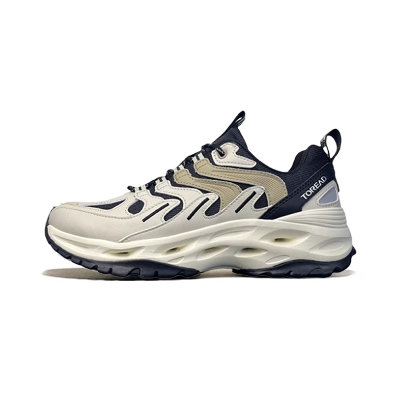 TOREAD 2.0 Upgraded, Slightly Larger Size Breathable And Slip Resistant Low top Outdoor Shoes Men’s Light Sand Black