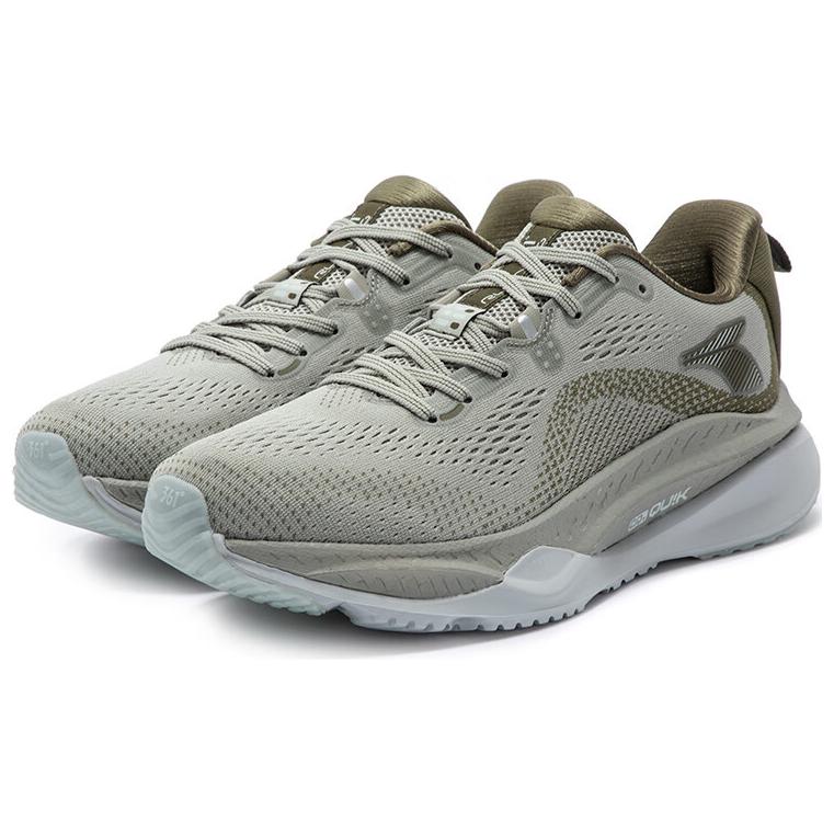 361° Fiery 4 Abrasion Resistant Breathable Low top Casual Running Shoes Men’s Gray Green