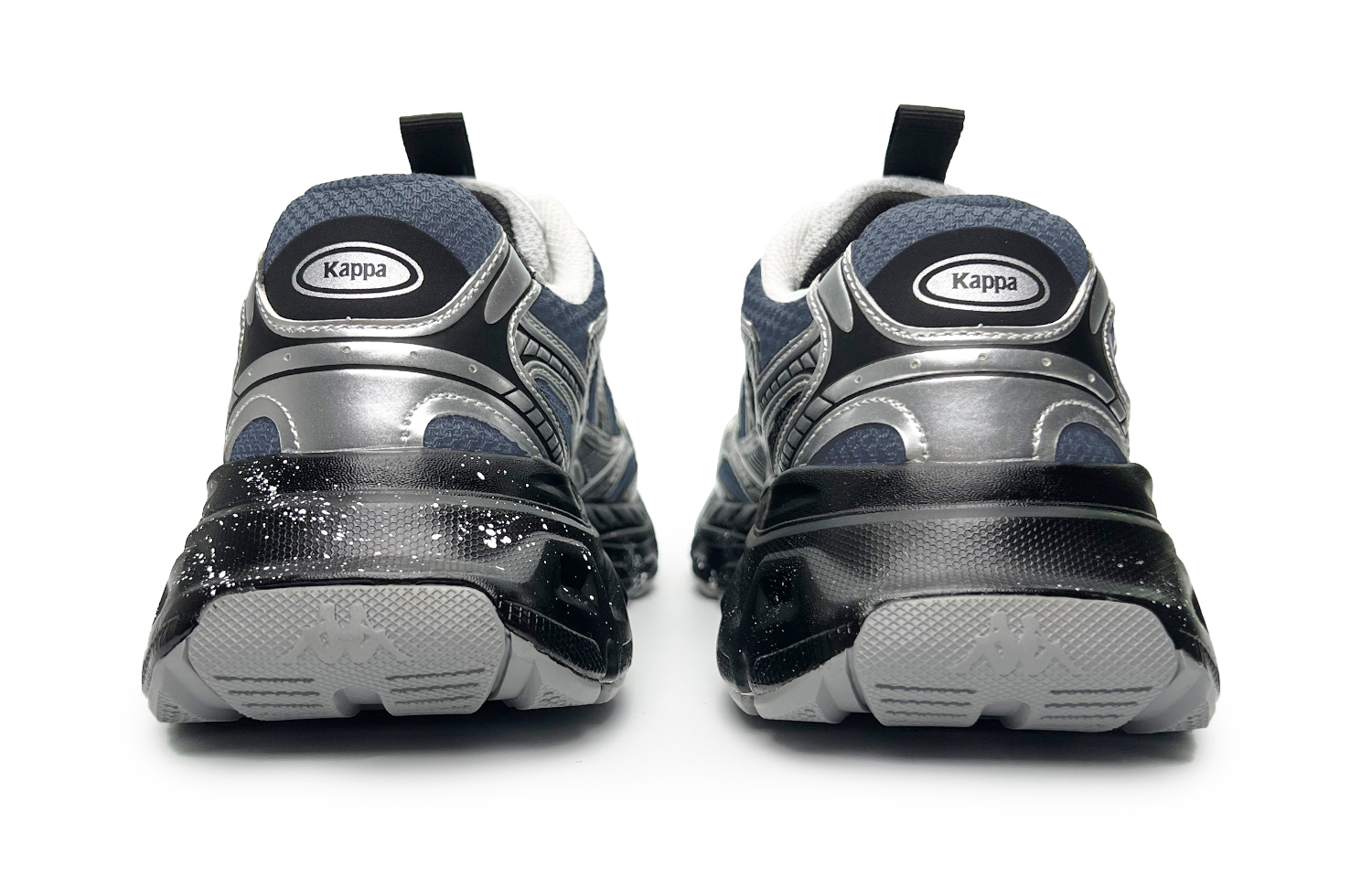 Kappa Cushioning Abrasion Resistant Breathable Low top Running Shoes Unisex Black Blue