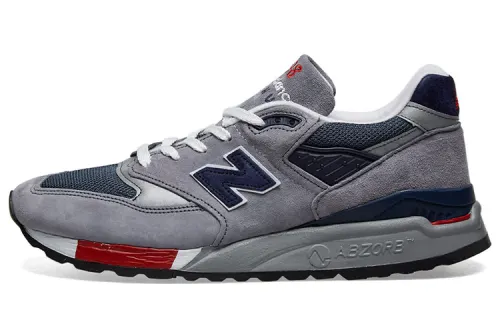 998 New Balance Made in Usa 'Grey Navy Red'