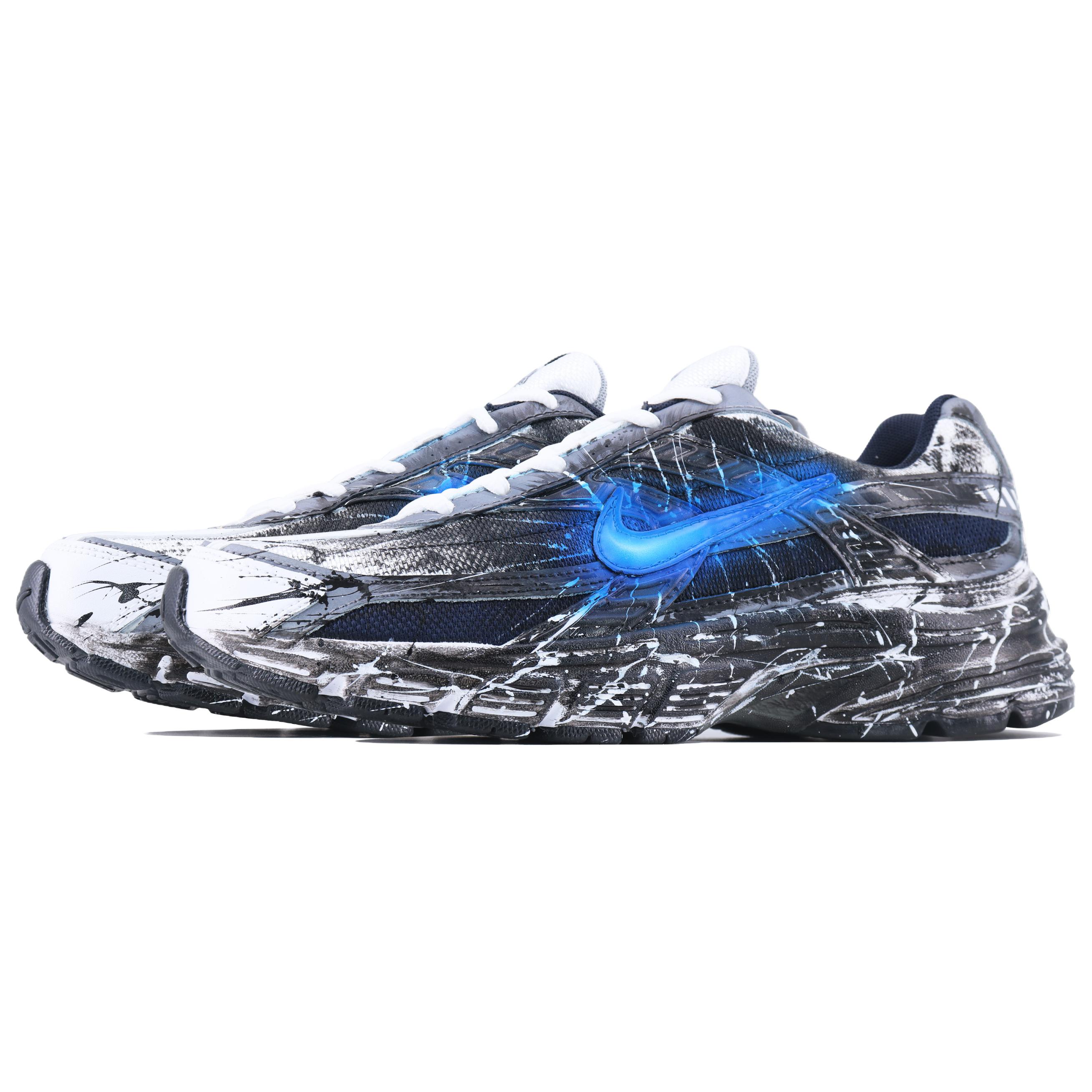 Nike Initiator Abrasion Resistant Abrasion Resistant Low top Running Shoes Men’s White Blue Black
