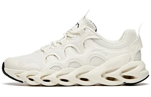 Anta Slip Resistant Abrasion Resistant Low top Running Shoes Men's Ivory White