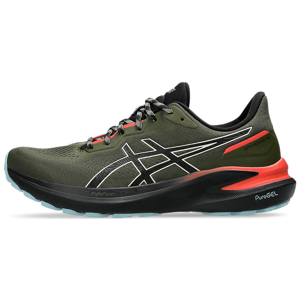 Asics GT-1000 13 TR soft, comfortable and stable low-cut running shoes for men, military green