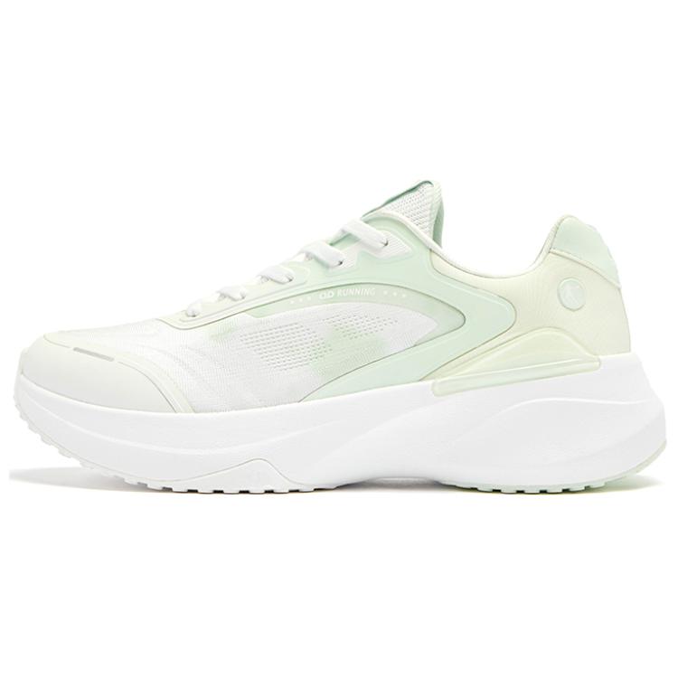 QIAODAN Cushioning Breathable Rebound Low top Sprint Running Shoes Women’s White Green