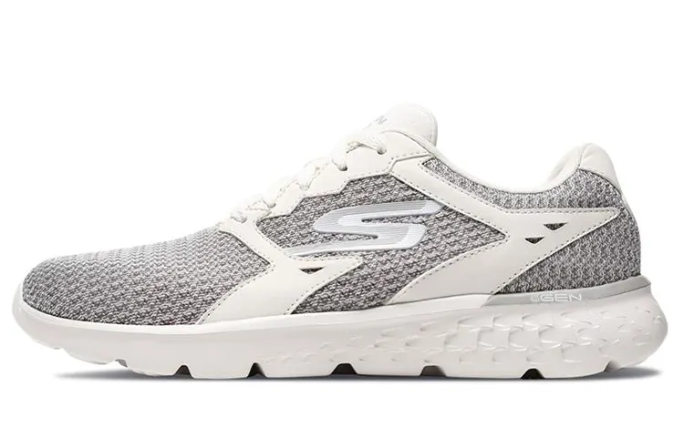 Skechers Go Run 400 Fabric Low top Running Shoes Women's Gray White