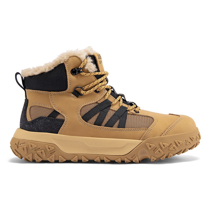 JEEP SPIRIT Cushioning Abrasion Resistant Waterproof Coverage Thermal Mid top Outdoor Shoes Men’s Sunrise Yellow