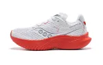Saucony Kinvara Elite 14 Comfortable Fabric Lightweight Low top Casual Running Shoes Women's White Red