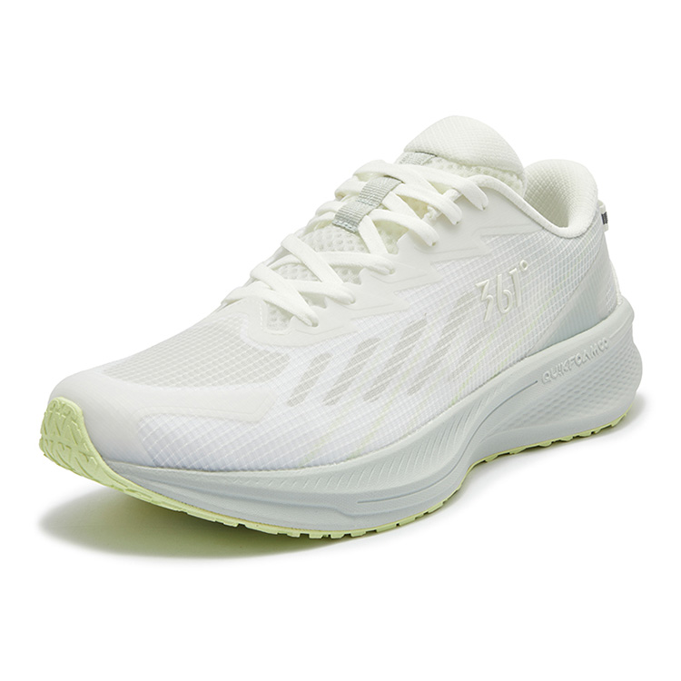 361° Sharp Sparkle Slip Resistant Abrasion Resistant Low top Casual Running Shoes Men’s White Green
