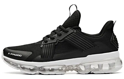 Anta Full Length Air Cushion Cushioning Lightweight Low top Running Shoes Men's Black