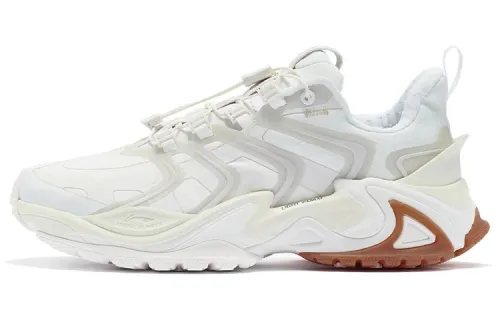Li Ning X Claw ACE Cat Paw Textile, Synthetic Leather Cushioning Rebound Low top Running Shoes Men's White