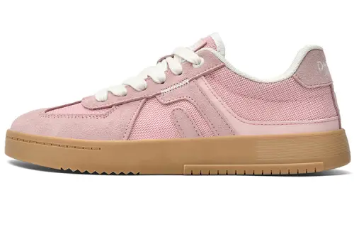 DEERWAY German Army Trainers Abrasion Resistant Breathable Low top Skateboard Shoes Women's Frosted Pink