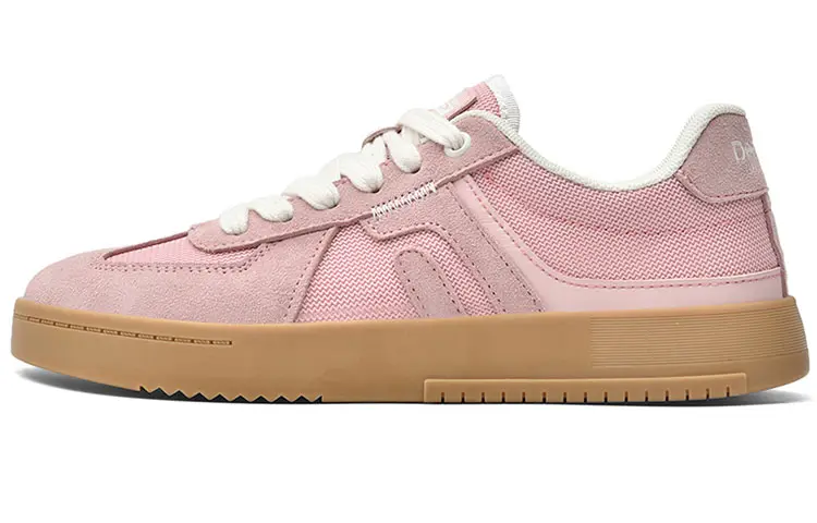 DEERWAY German Army Trainers Abrasion Resistant Breathable Low top Skateboard Shoes Women's Frosted Pink