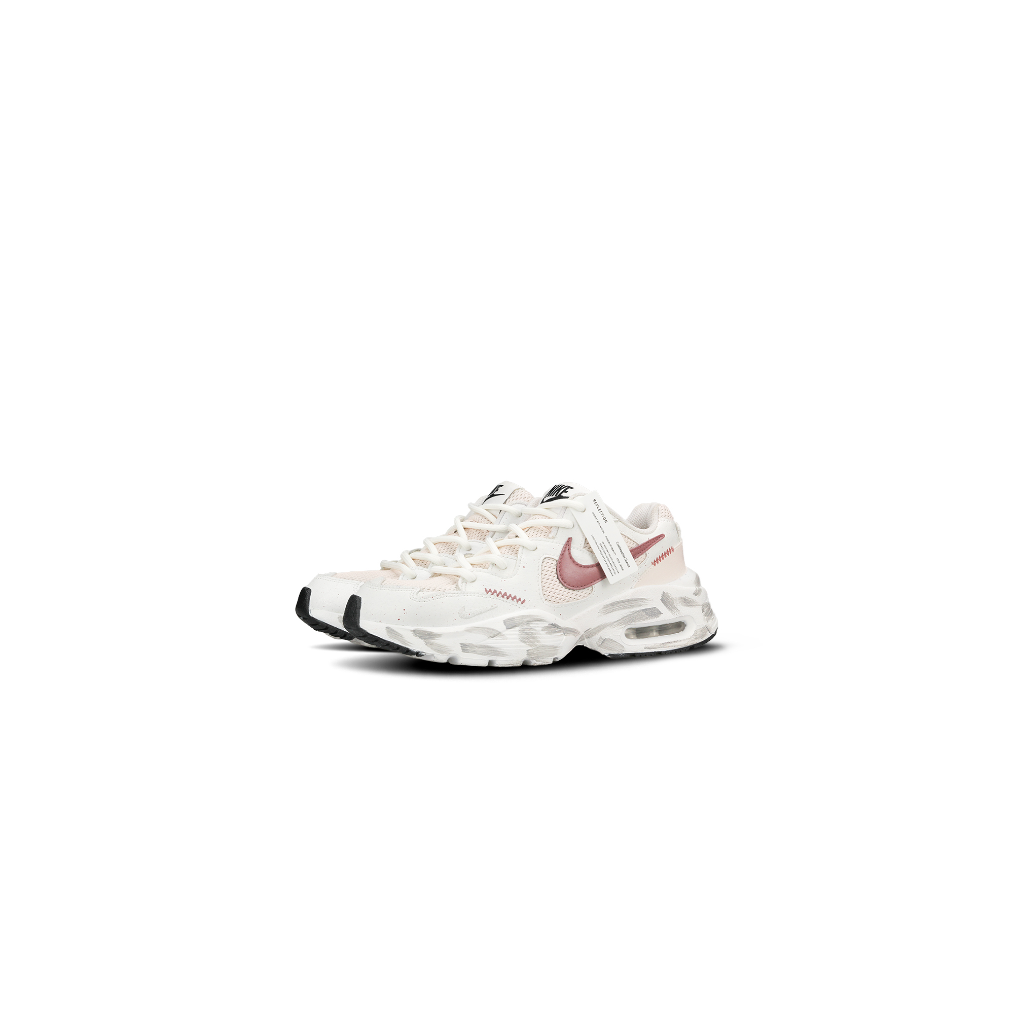 Nike Air Max Fusion Slip Resistant Abrasion Resistant Low top Running Shoes Women’s Beige Pink