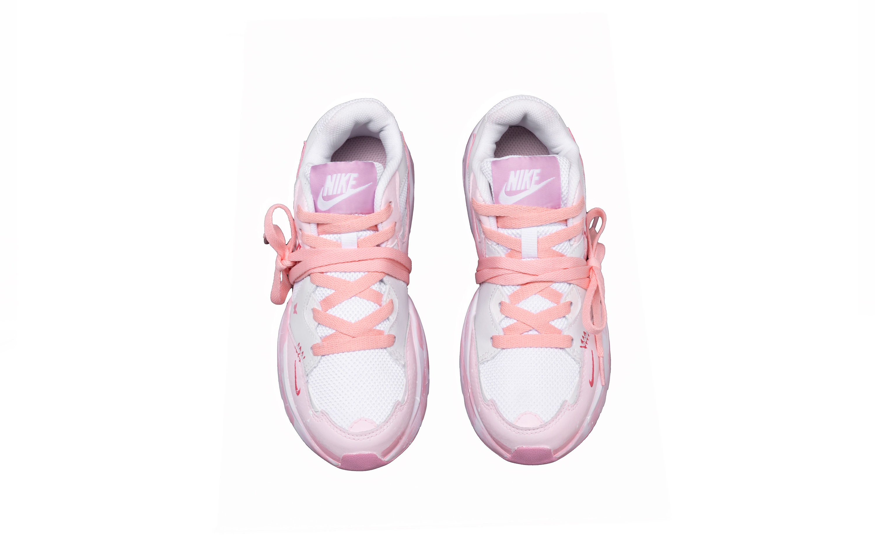 Nike Air Max Fusion Cushioning Abrasion Resistant Breathable Low top Casual City Commuting Running Shoes Women’s Pink