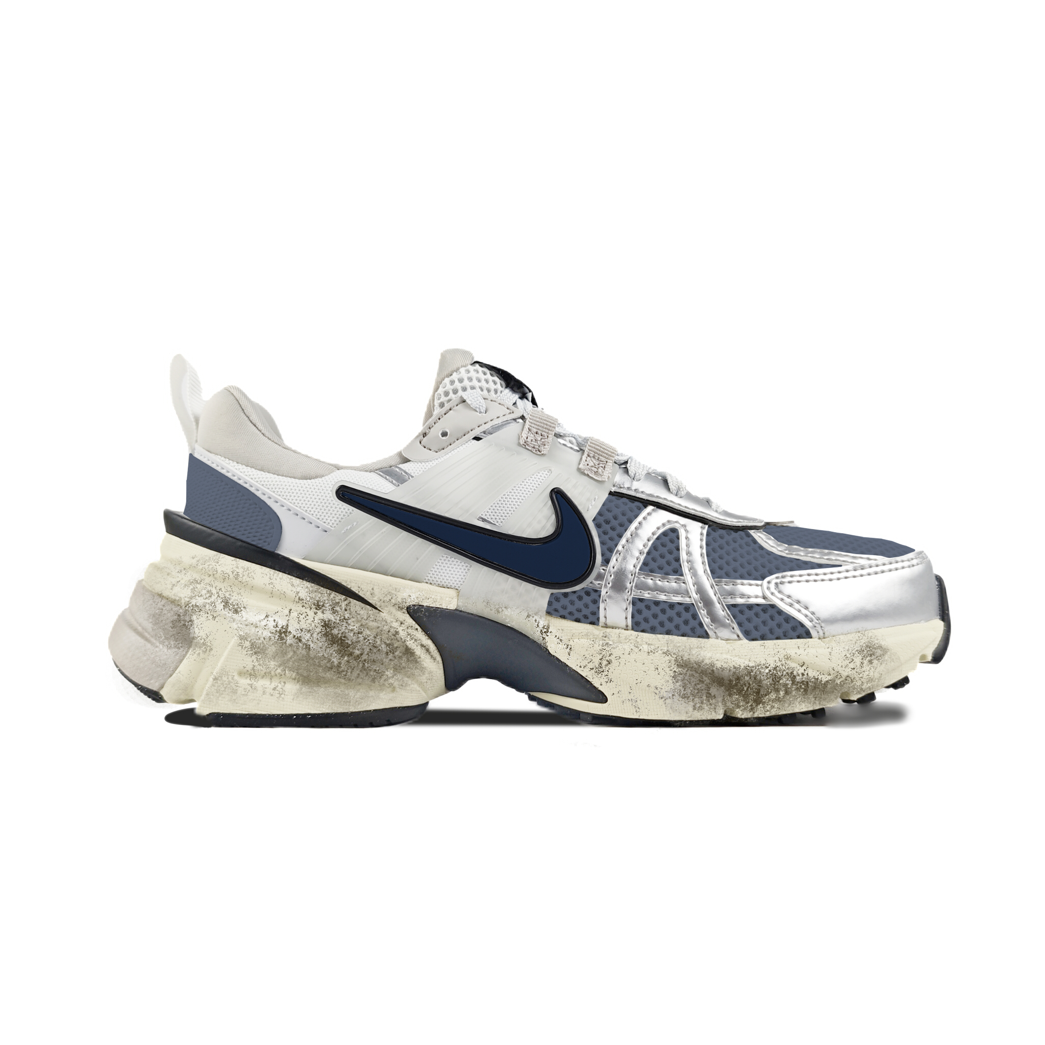 Nike V2K Run Abrasion Resistant Low top Running Shoes Women’s White Gray