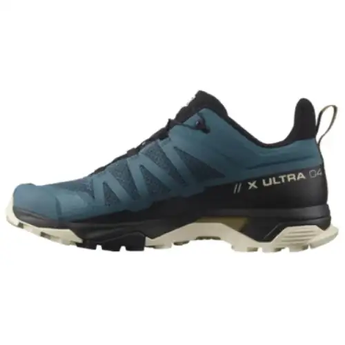 X ULTRA 4 x SALOMON X Ultra 4 Cushioning, Wear Resistant Low top Outdoor Shoes Men's Black Blue